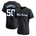 TRASK M.Marlins #50 Agustin Ramirez Player Black Vapor Home Limited Elite Stitched Jerseys