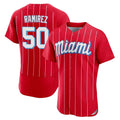 TRASK M.Marlins #50 Agustin Ramirez Player Red City Connect Home Limited Elite Stitched Jerseys