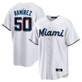 TRASK M.Marlins #50 Agustin Ramirez Player White  Home Game Stitched Jerseys