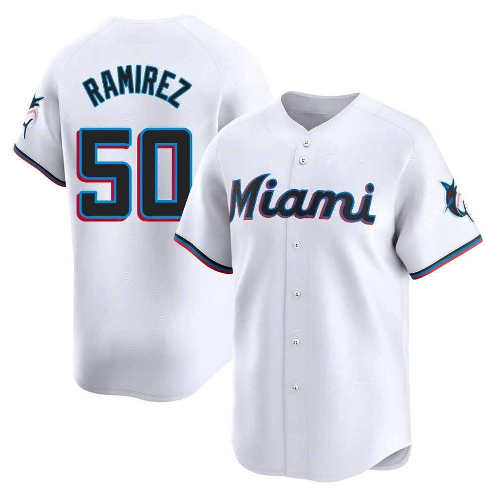 TRASK M.Marlins #50 Agustin Ramirez Player White  Home Limited Stitched Jerseys