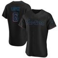 TRASK M.Marlins #6 Otto Lopez Player Black Home Limited Elite Stitched Jerseys