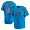 TRASK M.Marlins #9 Xavier Edwards Player Blue Home Limited Stitched Jerseys