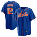 TRASK NY.Mets #12 Francisco Lindor Player Royal Home Game Stitched Jerseys