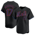 TRASK NY.Mets #17 Keith Hernandez Player Black Alternate Home Limited Stitched Jerseys