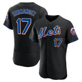 TRASK NY.Mets #17 Keith Hernandez Player Black Replica Home Limited Elite Stitched Jerseys