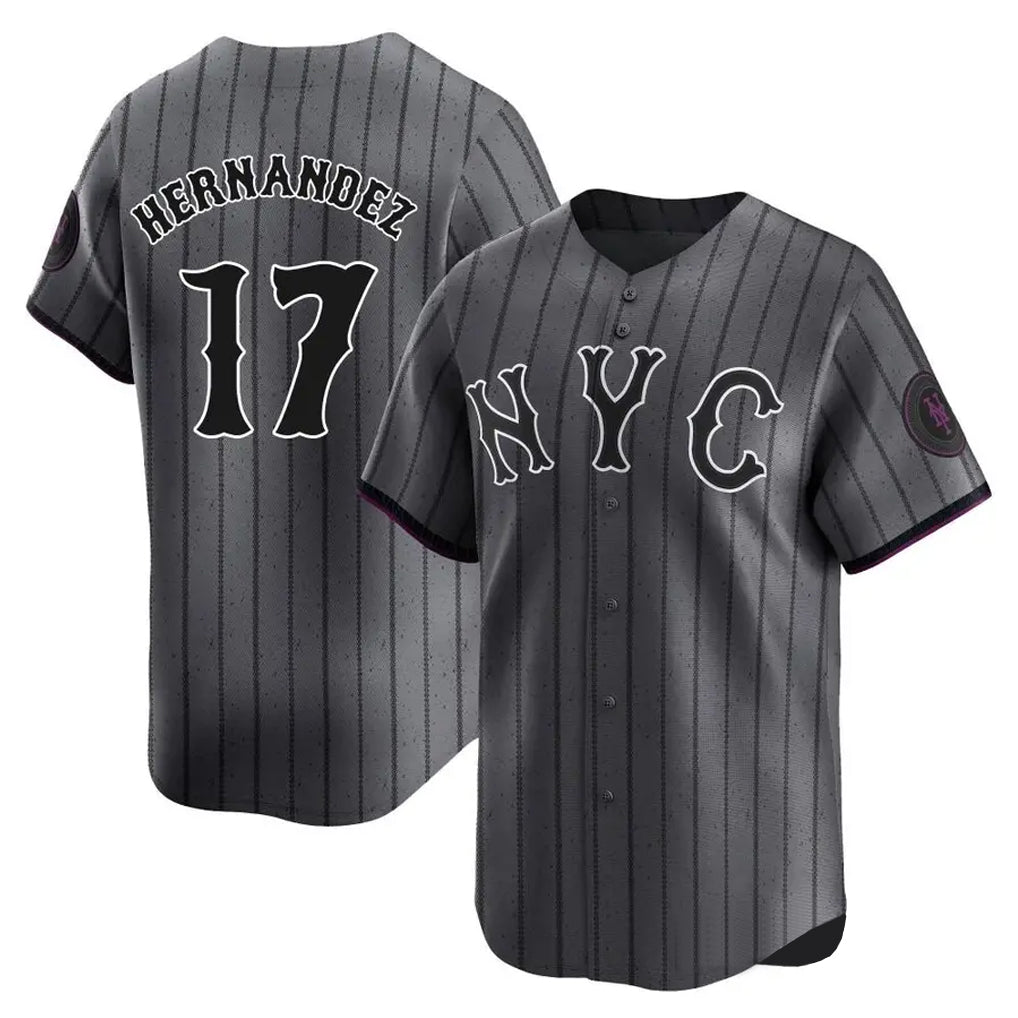 TRASK NY.Mets #17 Keith Hernandez Player Gray City Connect Limited Stitched Jerseys