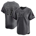 TRASK NY.Mets #17 Keith Hernandez Player Gray City Connect Limited Stitched Jerseys