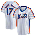 TRASK NY.Mets #17 Keith Hernandez Player White Cooperstown Collection T-shirt Home Stitched Jerseys