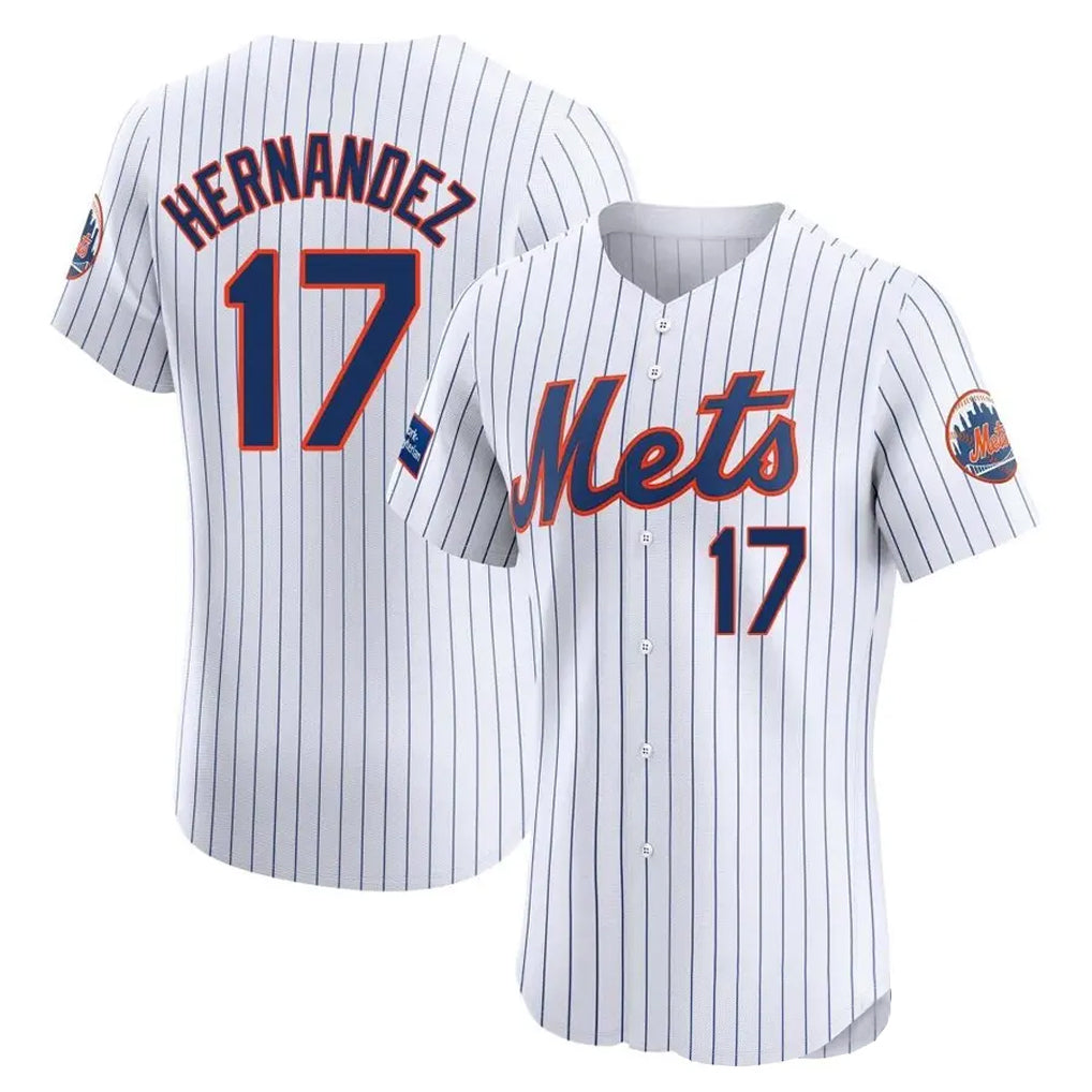 TRASK NY.Mets #17 Keith Hernandez Player White Home Limited Elite Stitched Jerseys