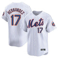 TRASK NY.Mets #17 Keith Hernandez Player White Home Replica Stitched Jerseys