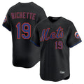 TRASK NY.Mets #19 Bo Bichette Player Black Alternate Home Limited Stitched Jerseys