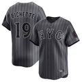 TRASK NY.Mets #19 Bo Bichette Player Gray City Connect Limited Stitched Jerseys
