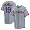 TRASK NY.Mets #19 Bo Bichette Player Gray Road Home Game Stitched Jerseys