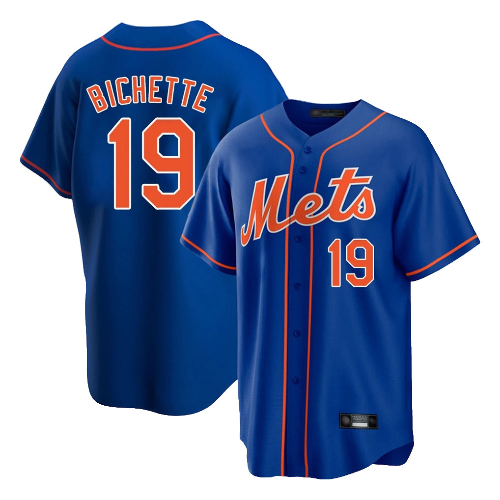 TRASK NY.Mets #19 Bo Bichette Player Royal Home Game Stitched Jerseys
