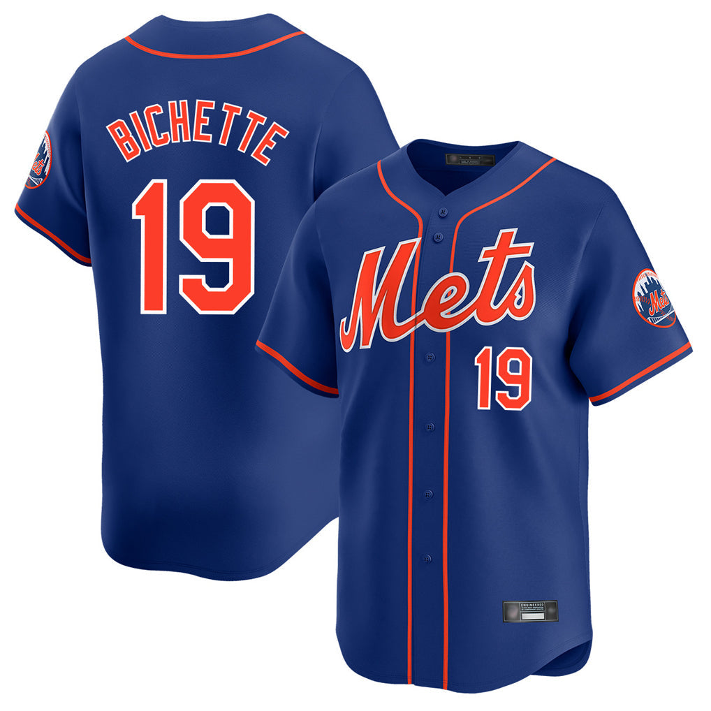 TRASK NY.Mets #19 Bo Bichette Player Royal Home Limited Stitched Jerseys