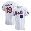 TRASK NY.Mets #19 Bo Bichette Player White Home Limited Elite Stitched Jerseys