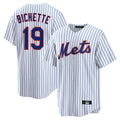 TRASK NY.Mets #19 Bo Bichette Player White Home Replica Stitched Jerseys