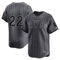 TRASK NY.Mets #22 Juan Soto Player Gray City Connect Limited Stitched Jerseys
