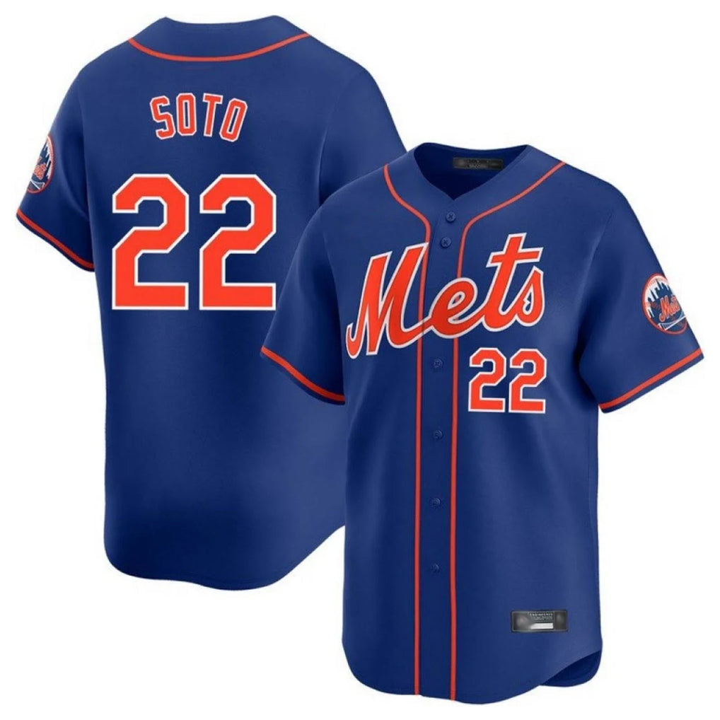 TRASK NY.Mets #22 Juan Soto Player Royal Home Limited Stitched Jerseys