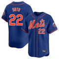 TRASK NY.Mets #22 Juan Soto Player Royal Home Limited Stitched Jerseys