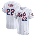TRASK NY.Mets #22 Juan Soto Player White Home Limited Elite Stitched Jerseys