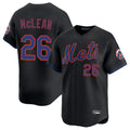 TRASK NY.Mets #26 Nolan McLean Player Black Alternate Home Limited Stitched Jerseys