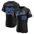 TRASK NY.Mets #26 Nolan McLean Player Black Replica Home Limited Elite Stitched Jerseys