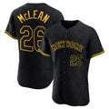 TRASK NY.Mets #26 Nolan McLean Player Black Snake Skin City Home Game Stitched Jerseys