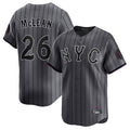 TRASK NY.Mets #26 Nolan McLean Player Gray City Connect Limited Stitched Jerseys