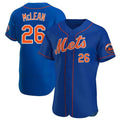 TRASK NY.Mets #26 Nolan McLean Player Royal Limited Elite Home Stitched Jerseys