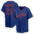TRASK NY.Mets #26 Nolan McLean Player Royal T-shirt Home Game Stitched Jerseys