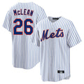 TRASK NY.Mets #26 Nolan McLean Player White Home Game Stitched Jerseys