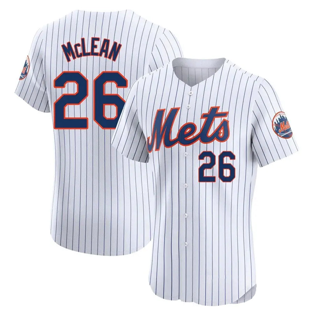 TRASK NY.Mets #26 Nolan McLean Player White Home Limited Elite Stitched Jerseys