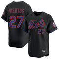 TRASK NY.Mets #27 Mark Vientos Player Black Alternate Home Limited Stitched Jerseys