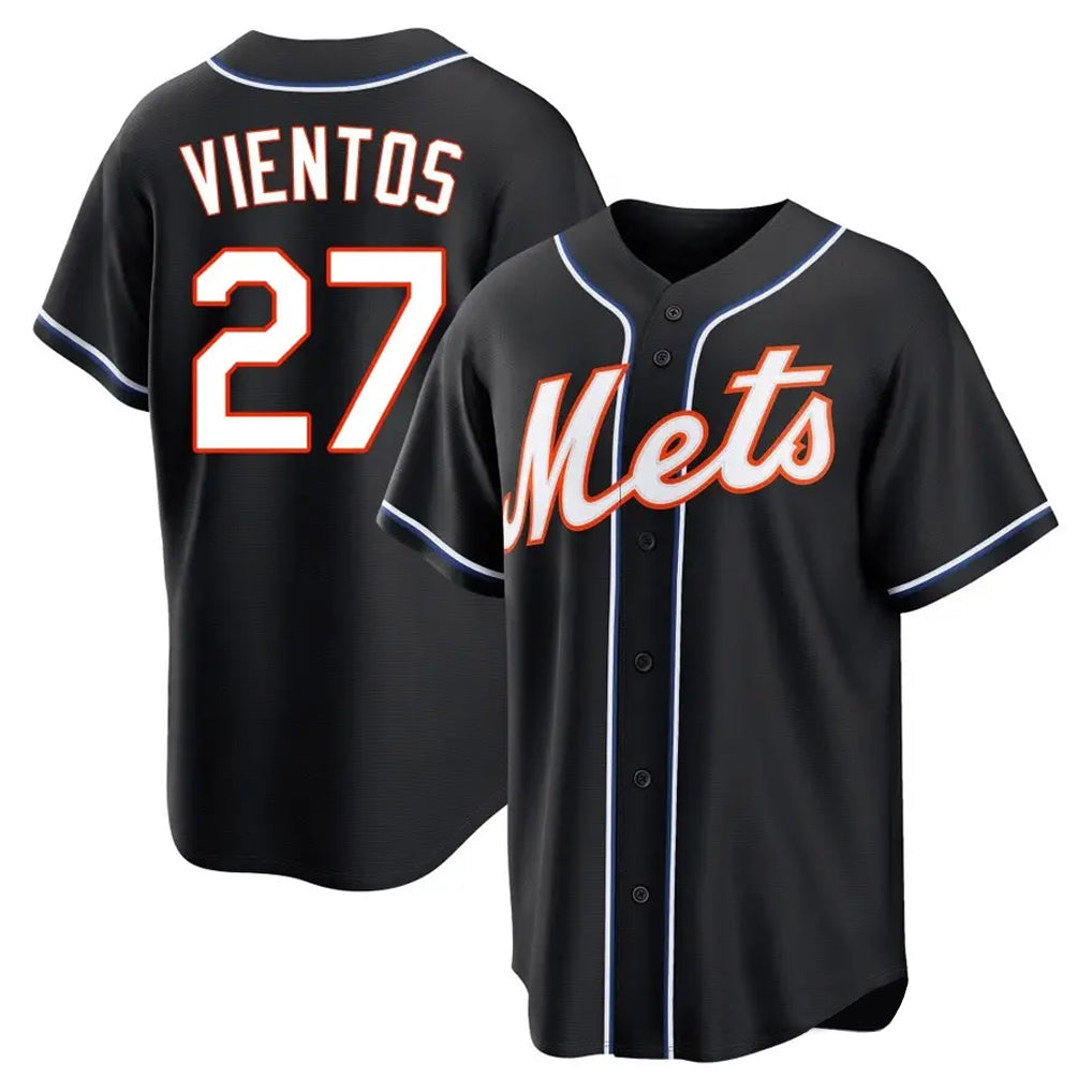 TRASK NY.Mets #27 Mark Vientos Player Black Fashion Out Game Stitched Jerseys