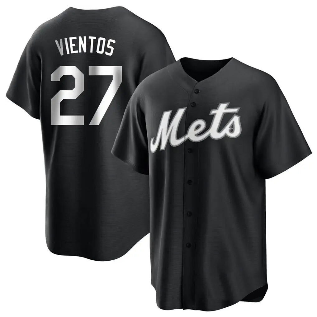 TRASK NY.Mets #27 Mark Vientos Player Black Home Game Stitched Jerseys