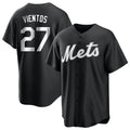 TRASK NY.Mets #27 Mark Vientos Player Black Home Game Stitched Jerseys