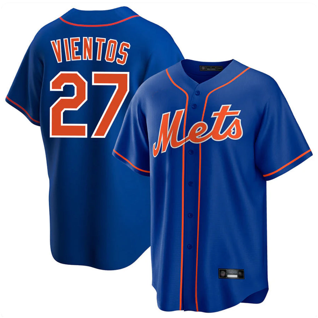 TRASK NY.Mets #27 Mark Vientos Player Royal Home Game Stitched Jerseys