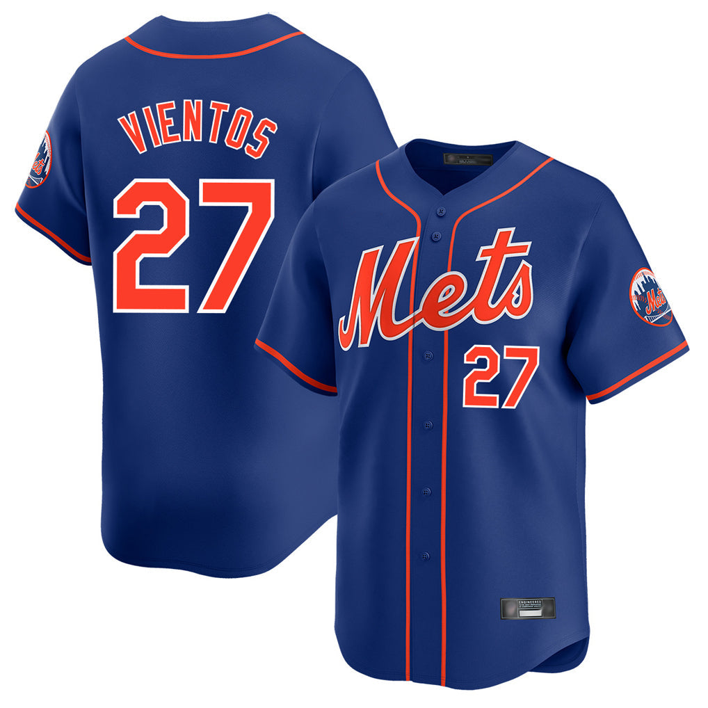 TRASK NY.Mets #27 Mark Vientos Player Royal Home Limited Stitched Jerseys
