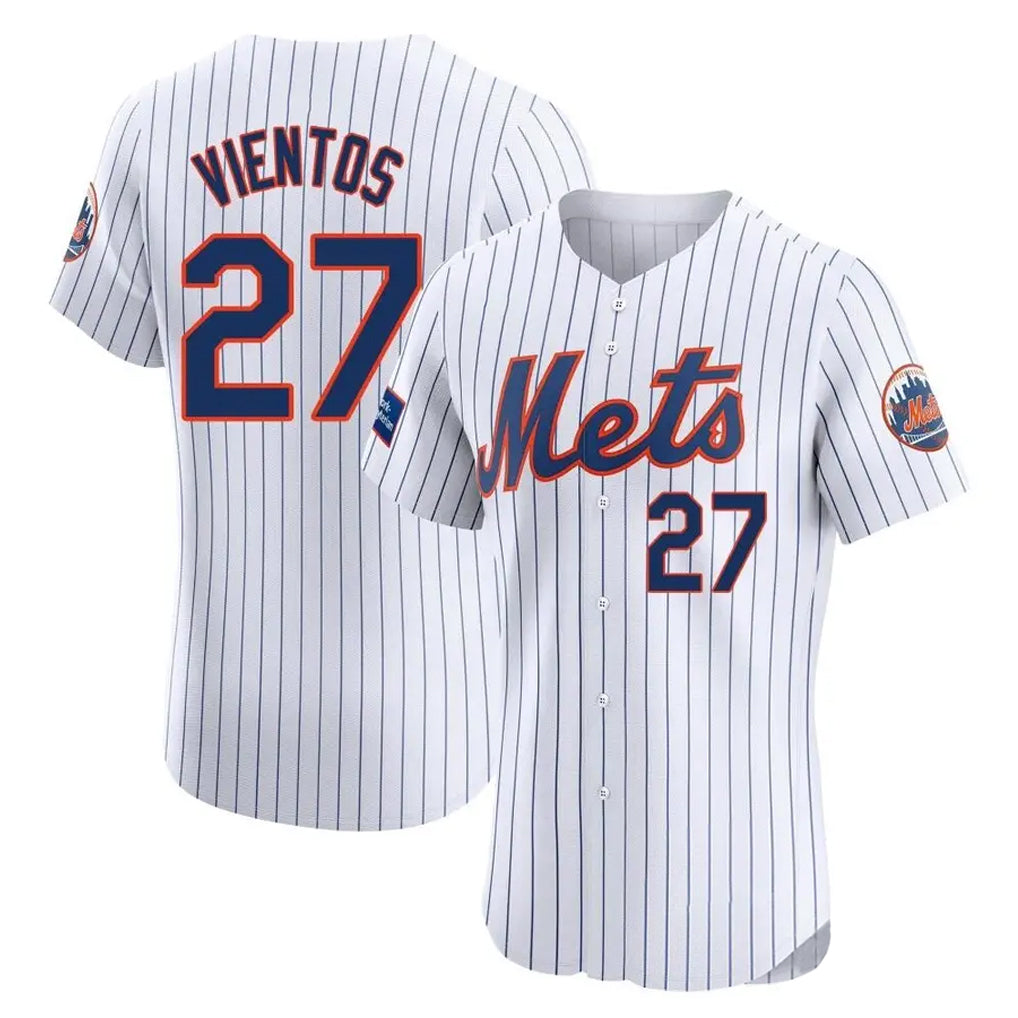 TRASK NY.Mets #27 Mark Vientos Player White Home Limited Elite Stitched Jerseys