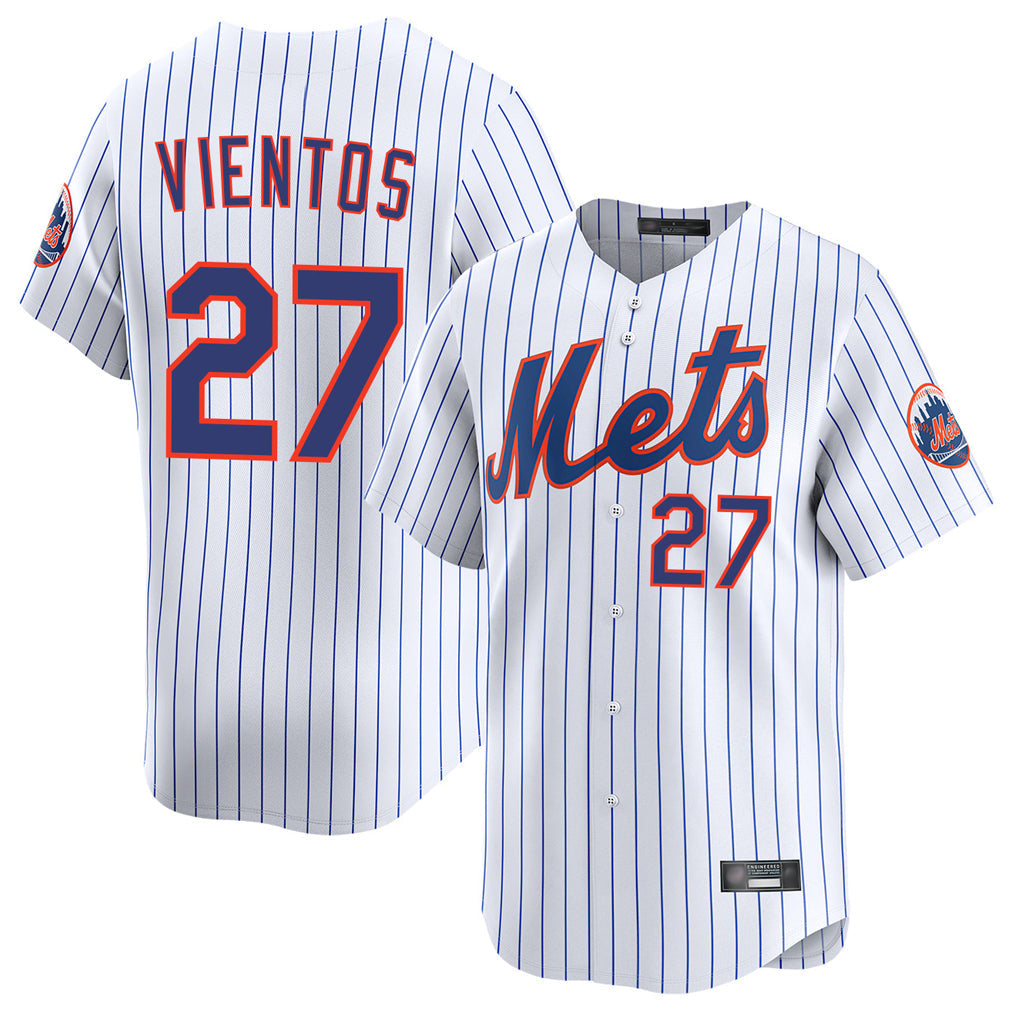 TRASK NY.Mets #27 Mark Vientos Player White Home Limited Stitched Jerseys