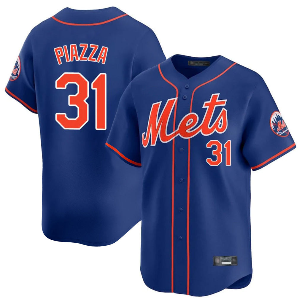 TRASK NY.Mets #31 Mike Piazza Player Royal Home Limited Stitched Jerseys