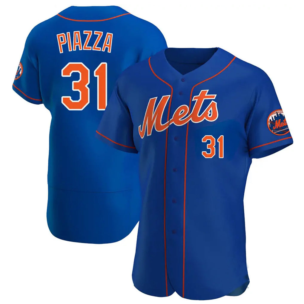 TRASK NY.Mets #31 Mike Piazza Player Royal Limited Elite Home Stitched Jerseys