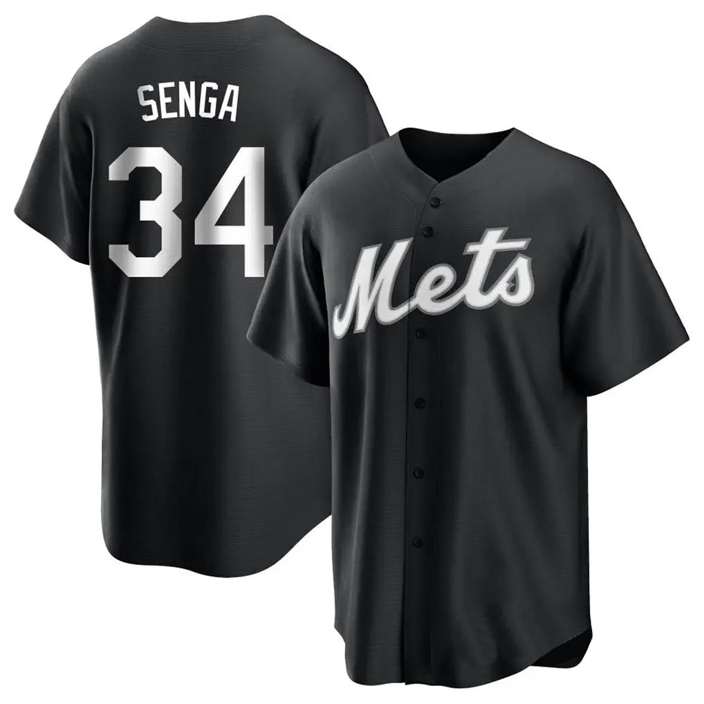 TRASK NY.Mets #34 Kodai Senga Player Black Home Game Stitched Jerseys