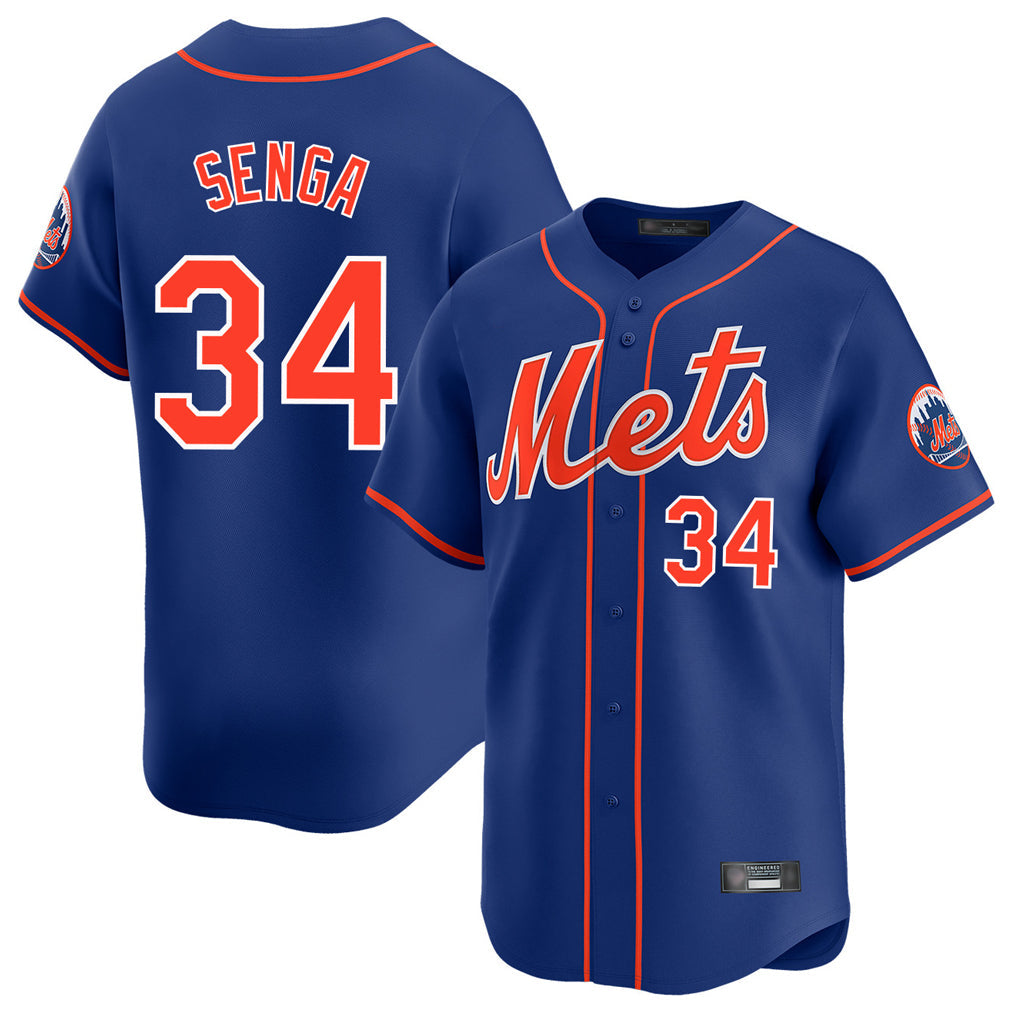 TRASK NY.Mets #34 Kodai Senga Player Royal Home Limited Stitched Jerseys