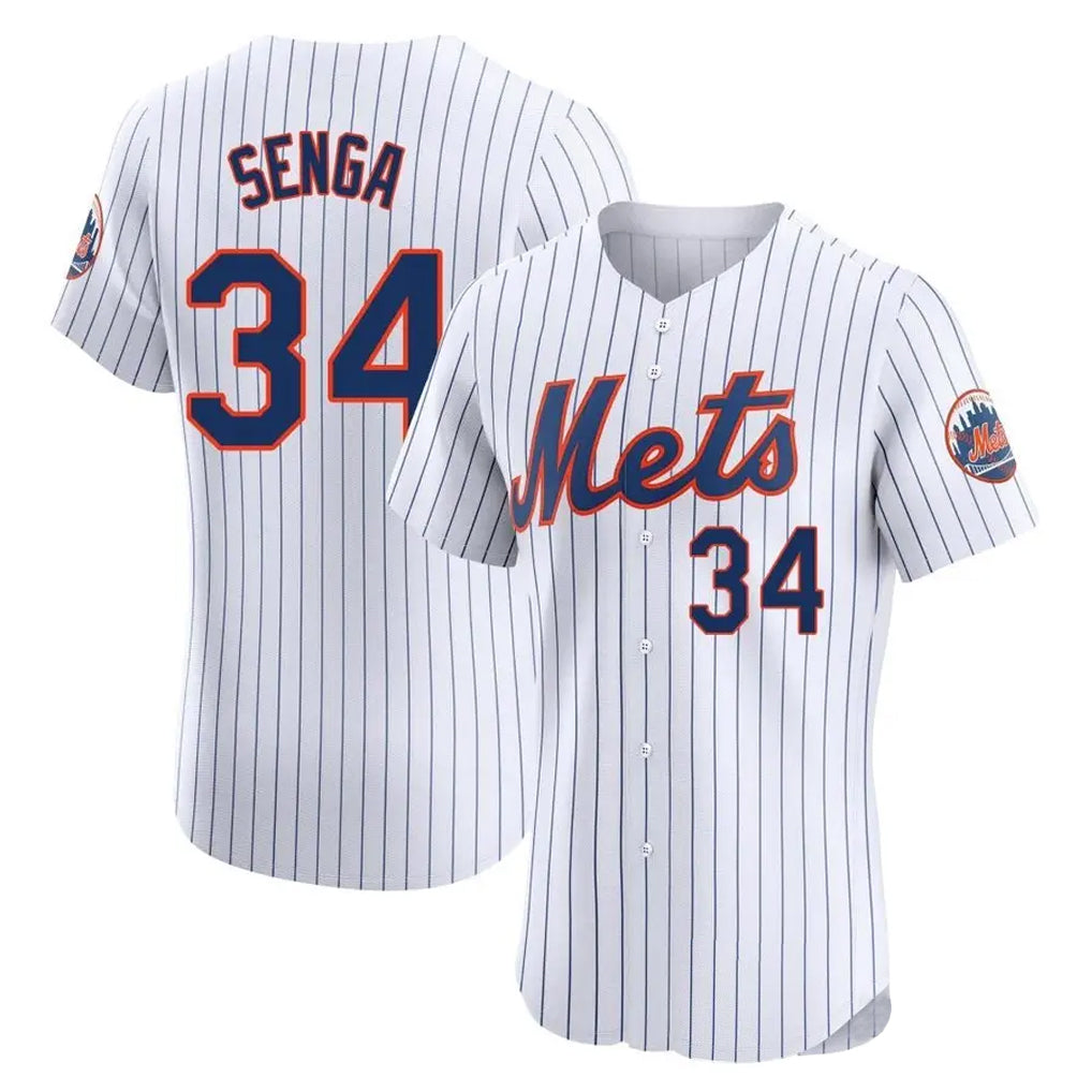 TRASK NY.Mets #34 Kodai Senga Player White Home Limited Elite Stitched Jerseys