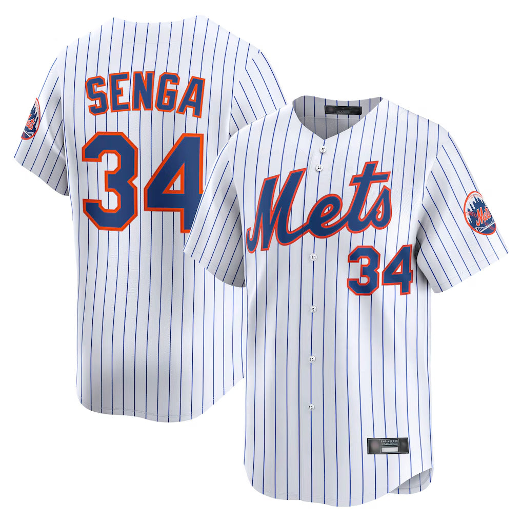 TRASK NY.Mets #34 Kodai Senga Player White Home Limited Stitched Jerseys