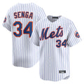 TRASK NY.Mets #34 Kodai Senga Player White Home Limited Stitched Jerseys