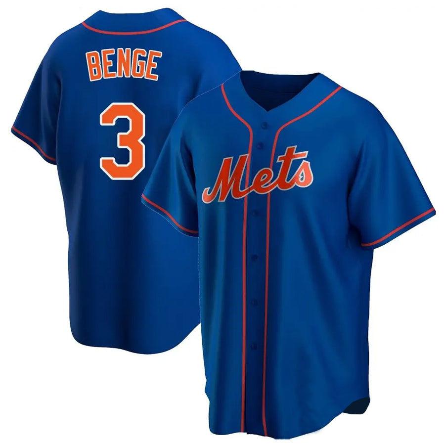 TRASK NY.Mets #3 Carson Benge Player Royal Home Game Stitched Jerseys