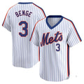 TRASK NY.Mets #3 Carson Benge Player White Cooperstown Collection T-shirt Game Stitched Jerseys